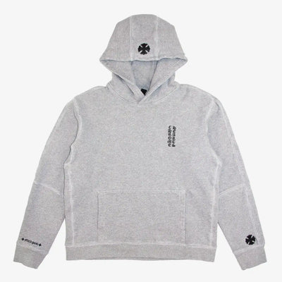 Chrome Hearts Leather Patch Fuck You Hoodie – Grey
